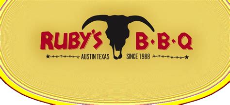 Ruby bbq - Rudy’s specializes in all things barbecue from their popular brisket to smoked turkey breast, chicken, ribs and pulled pork. Meat is sold by the half-pound — ranging from $6.99 for sausage ...